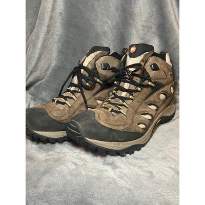 Merrell Radius Mid Waterproof Cocoa Hiking Boots Men's 11.5 Brown Outdoor Trail
