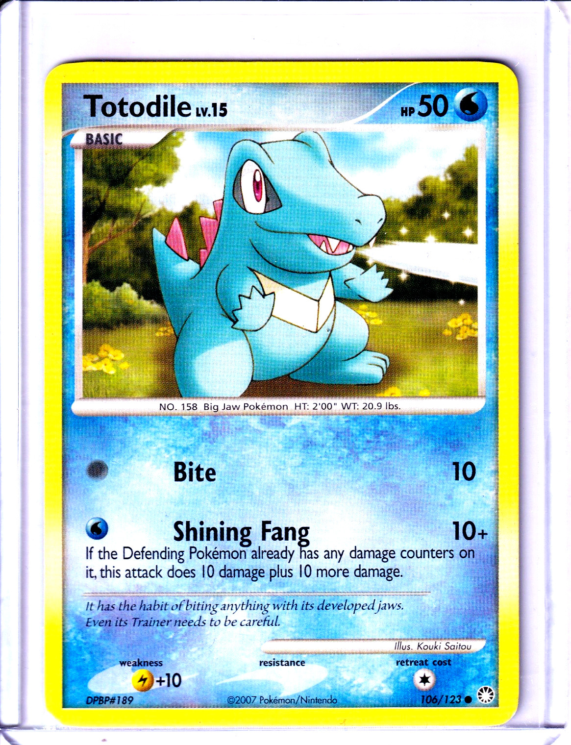 Pokemon TCG:Totodile Common Mysterious Treasures 106/123 LP