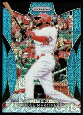 2019 Panini Prizm Prizms Blue Mojo #170 Jose Martinez /399 - BB