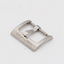 HAMILTON Genuine Buckle Mens Wrist Watch Strap Band Parts Silver Color 18mm