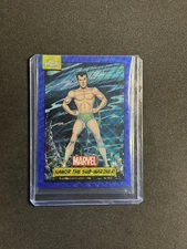 2024 Topps Chrome Marvel #124 Namor the Sub-mariner Blue Wave Refractor