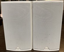 Boston Acoustics CR6 Bookshelf Speakers Pair White Magnetic Shielding Wired