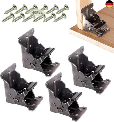 TopDirect 4 Stück Faltbare Verriegelung Tisch Bett Beine Füße Unterstützung für 