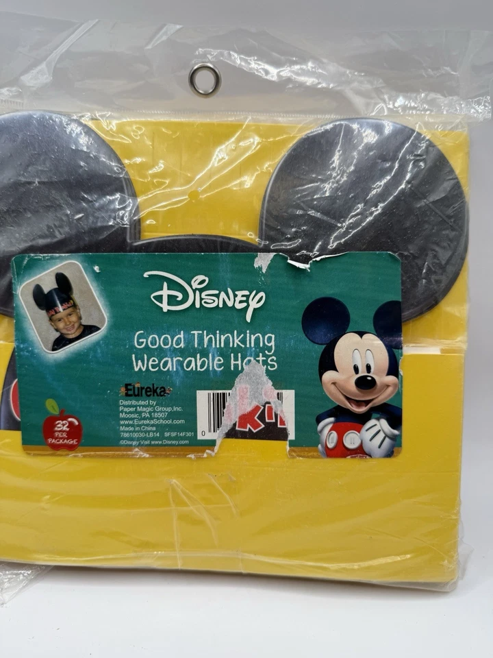 Nuevos sombreros de fiesta Disney MICKEY MOUSE sombreros portátiles de buen pensamiento leer Foto 2 de 3