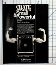 Vintage Crate II Series Amplifiers Ad SLM Electronics St. Louis Music Ephemera