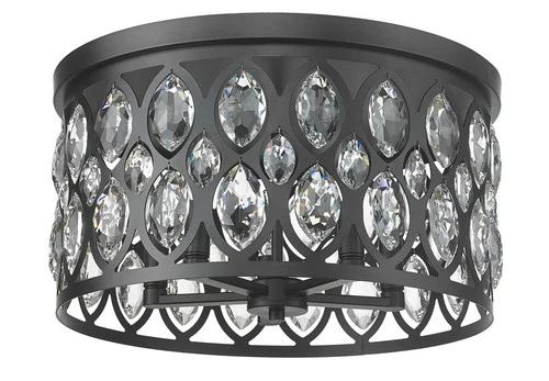 Z-Lite 6010F18 Dealey 5 Light 18"W Flush Mount Drum Ceiling - Chrome - Picture 3 of 12
