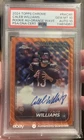 2024 Topps Chrome Caleb Williams Orange Wave Auto Jersey #18/25! PSA 10 Gem Mint