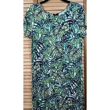 J.Jill Wearever Maxi Monstera Pull Over Dress SZ MP/ CHARITY SALE