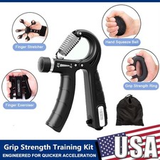 5Pcs Grip Trainer Kit Adjustable Hand Gripper,Finger/Hand Strength Exercisers