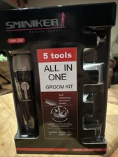 Sminiker Men's Cordless Rechargeable 5 Tools-in-One Complete Groom Kit SMK-005 