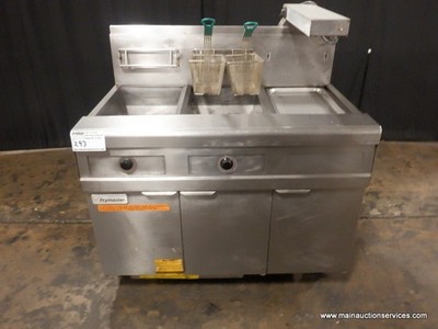 Frymaster FMP245GSC  Gas 2 Bay Deep Fryer With Filtration Oil System Fry Dum