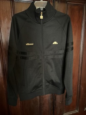 Ellesse Rimini Men's Track Top Jacket Long Sleeve Full Zipper Gold