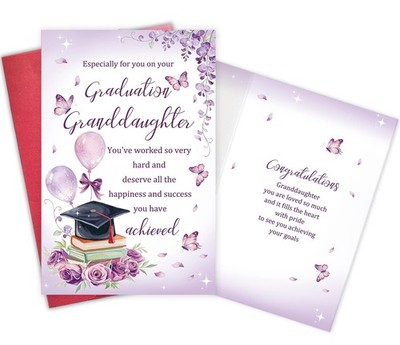 Granddaughter Graduation Card, Heartfelt Congratulations Graduation Card from Gr