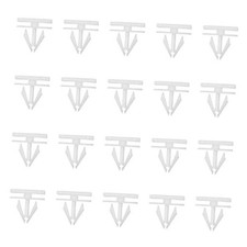 Rocker Panel Moulding Rivets Clips, White Nylon Side Skirt Sill 20PCS