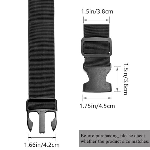 Fanny Pack Belt Extender Adjustable Elastic Strap, Extender Belt - 1.5 inches - Picture 3 of 7