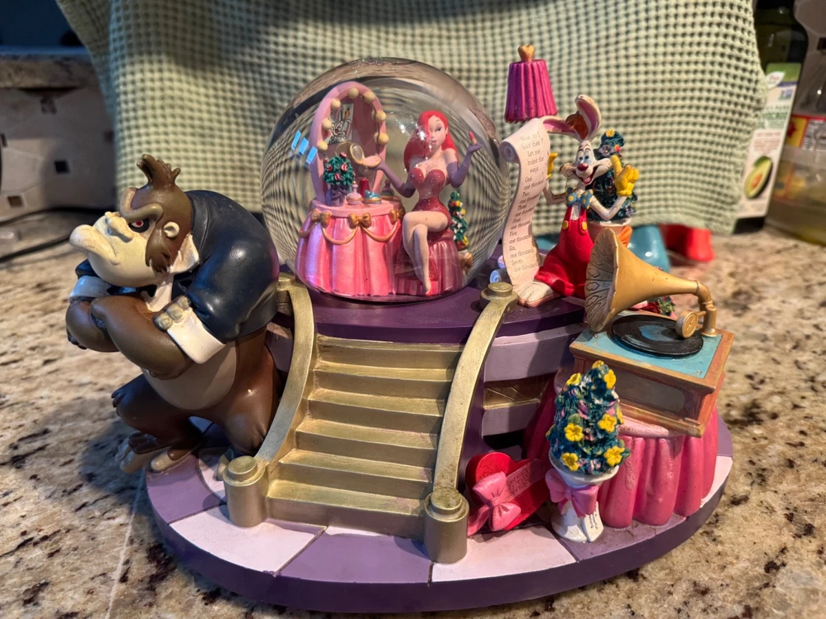 超激レア ロジャーラビット ジェシカラビット 1988 スノードーム オルゴール Who Framed Roger Rabbit Disney Snowglobes (1968-Now) for sale | eBay