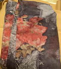 Women’s Multicolor Floral Print Rectangle Scarf Wrap, Red Black Beige — photo 1