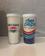 Vintage Diet Pepsi Cola Thermo Serv Plastic Insulated Tumbler Cup Made in USA