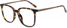 Oversized Blue Light Blocking Glasses for Women/Men, Large Square Frame Computer