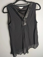 Mothercare Black Maternity Sequin Occasion Top - Size 14