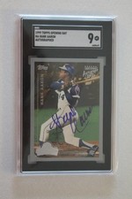1999 Topps Opening Day Hank Aaron Autograph SGC 9.  POP 1