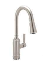 MOEN Gilden Single Handle Pull-Down Sprayer Kitchen Faucet in Stainless Finish
