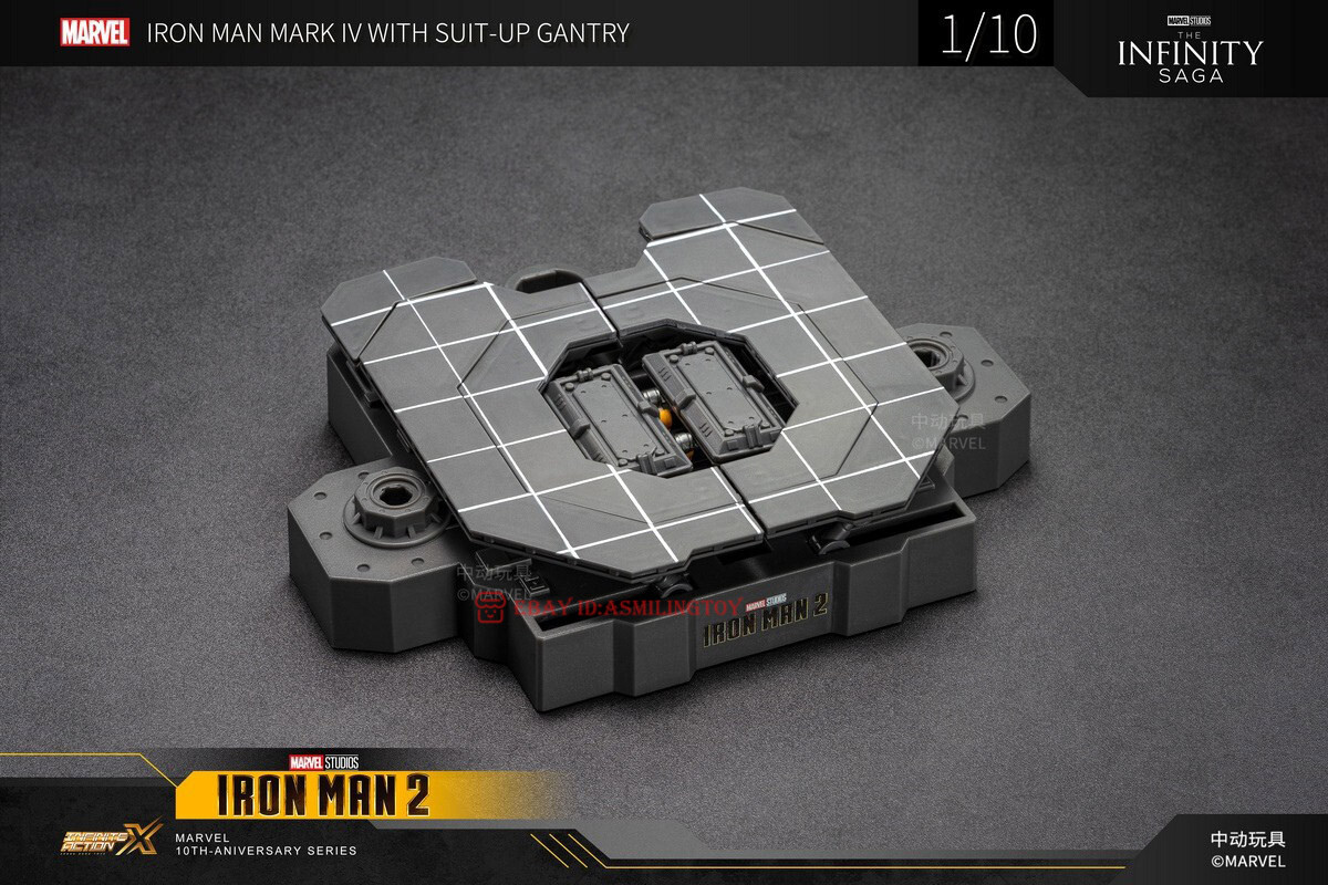 Infinty Action Iron Man Mark IV With Suit-Up Gantry 1/10