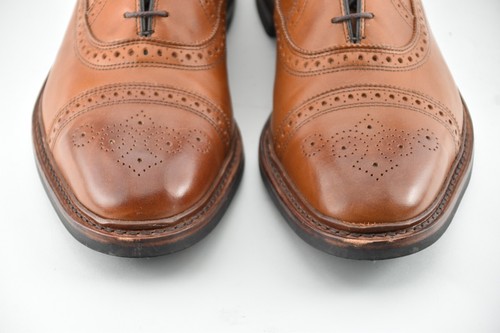 PRECIO DE VENTA SUGERIDO POR EL FABRICANTE $495 USADAS 3x con ÁRBOLES DE CAJA | BOTAS DE NOGAL ALLEN EDMONDS 10.5D HAMILTON - Imagen 6 de 14