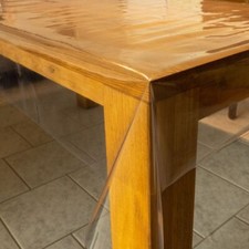 laro 0,30mm Dicke Wachstuch-Tischdecken Durchsichtig transparent rechteckig