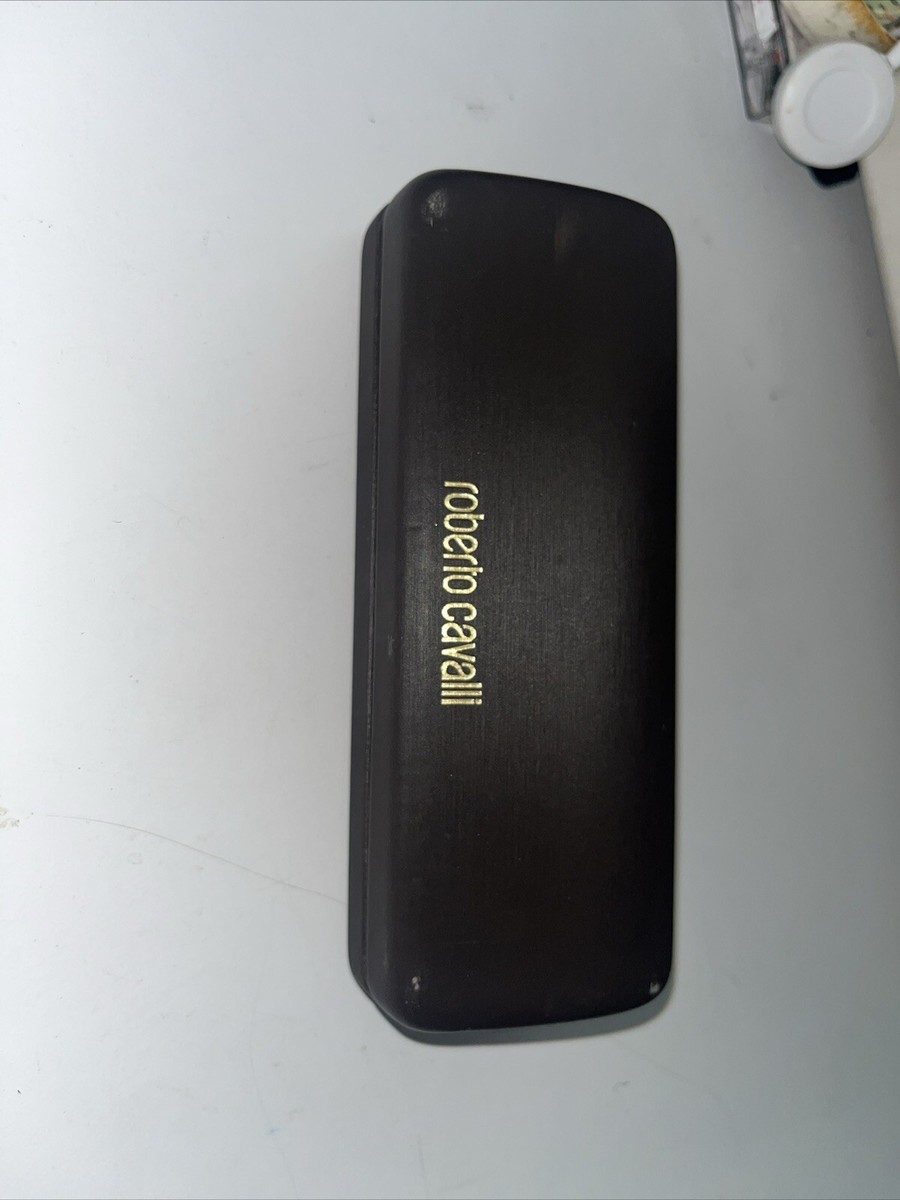 Roberto Cavalli Sunglass Case & Cloth Roberto Cavalli Black Eyeglasses Sunglasses Hard Case Medium  main image 4