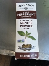 Watkins Pure Peppermint Extract, Non-GMO, Kosher, 2 oz. Bottle