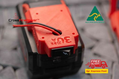For Milwaukee 18v Battery Adapter Project BASE PLATE W 30A Power Switch - Bild 9 von 9