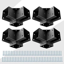 Pergola Kit Corner Brackets for 4x4(3.5inchx3.5inch) Wood Posts, Deer Stand