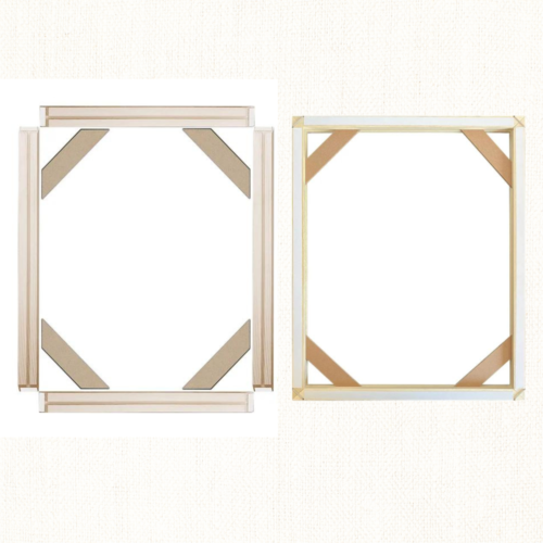 Thick Wood Canvas Frame Kit Stretcher Bars Double Sided Tape and Fasteners - Picture 10 of 18