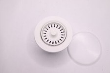 Elkay Drain Fitting with Removable Basket Strainer and Rubber Stopper Polymer