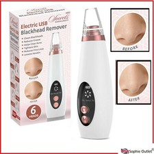 ELECTRIC Facial Skin Care Pore BLACKHEAD Remover Nose Vacuum Acne Cleanser UK
