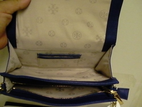 Bandolera y cremallera continental Tory Burch Kipp azul nilo 2 piezas - Imagen 3 de 5