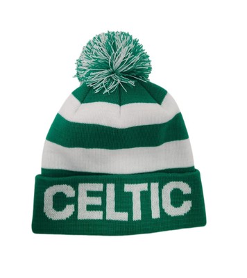 CELTIC FOOTBALL JACQUARD STRICK BOMMEL SKI MÜTZE KOSTENLOSER 48 STUNDEN UK-VERSAND