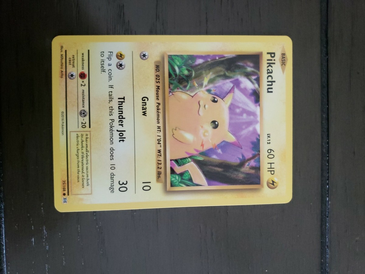 Pikachu トレーディングカード 60HP Pikachu HP60 2022 *Pokemon Go* Collectible Trading Card No. 027