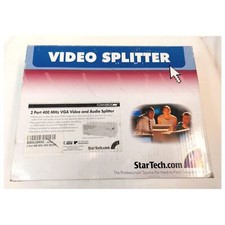 StarTech 400 MHz VGA High Resolution Video  Audio Splitter New