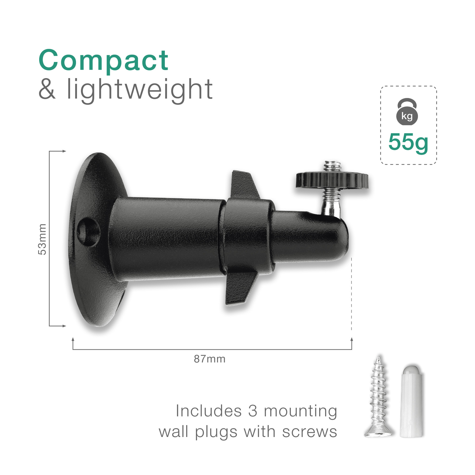 HTC Vive Base Station Ring Camera Bracket Mount 1/4" Thread 360