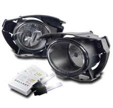 Bumper Driving Fog Lights Lamps Chrome Clear Lens W6k Hidswitch For 15-16 Juke