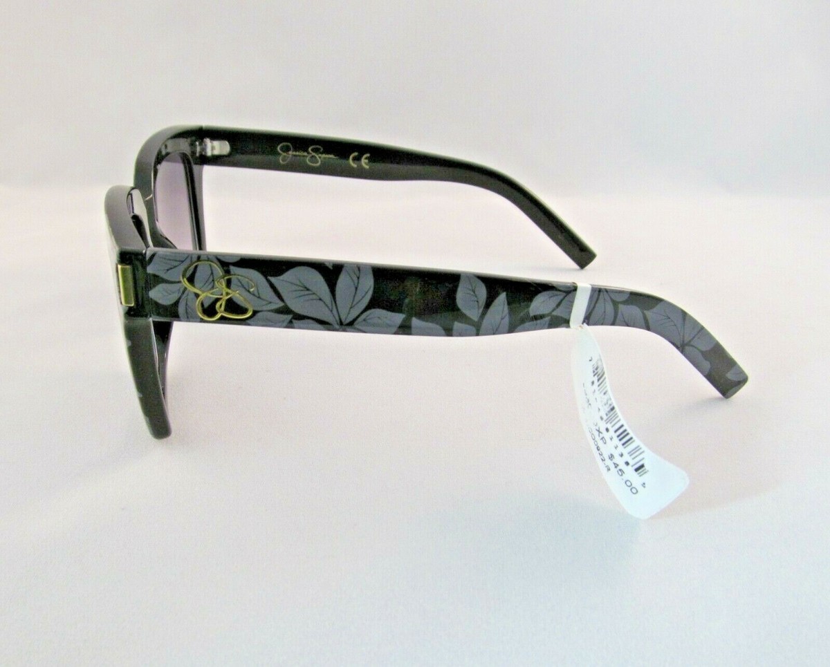 New Jessica Simpson Oversized Black & Gray Floral Plastic  display picture 2