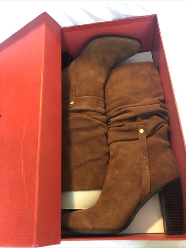 Wunderschöne Donald J Pliner Odessa Leder Stiefel Chestnut Gr. 7 - Bild 11 von 12