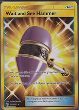 Wait and See Hammer 236/214 - Lost Thunder Gold Secret Rare Trainer Pokemon TCG