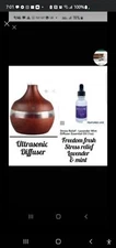 Ultrasonic diffuser and stress relief lavender and mint essential oil