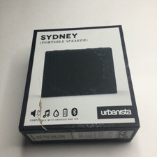 URBANISTA SYDNEY PORTABLE BLUETOOTH SPEAKER BLACK NWT