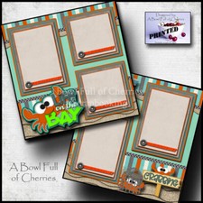 ON THE BAY BEACH 2  premade scrapbook pages vacation ocean printed CHERRY 0307