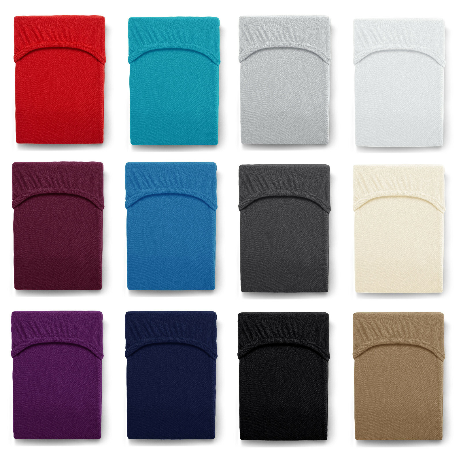 Cathay Luxus-Spannbetttuch King Size, 198x203x35 Cm - Seidig-weich Aus 100% Polyester, Pflegeleicht & Bügelfrei, Weiß