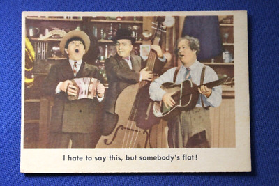 1959 Fleer - 3 Stooges - #79 I hate to say this, but somebody's flat! - VG/ Ex